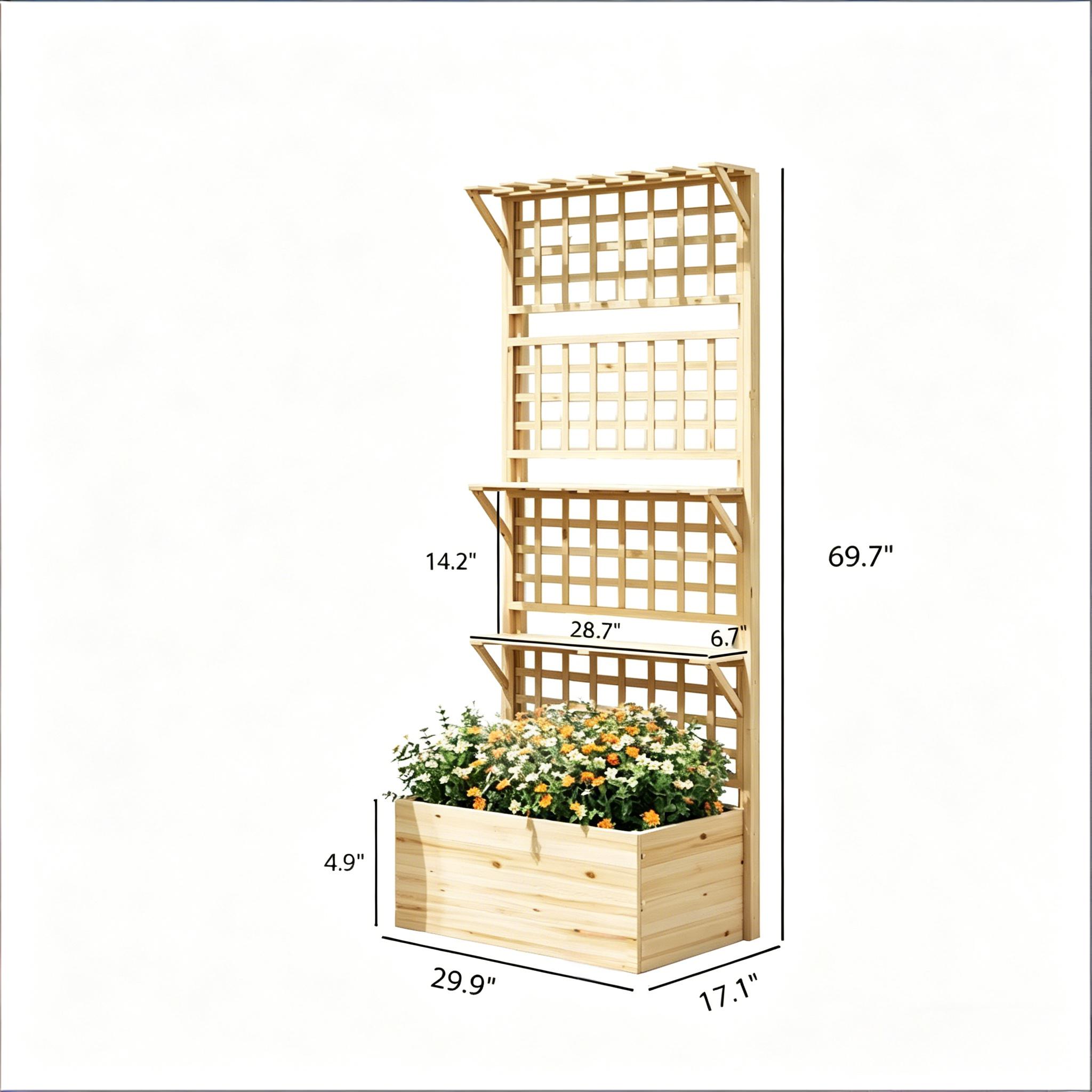 Raised Garden Bed - Jardinera Elevada para Jardín, Caja de
