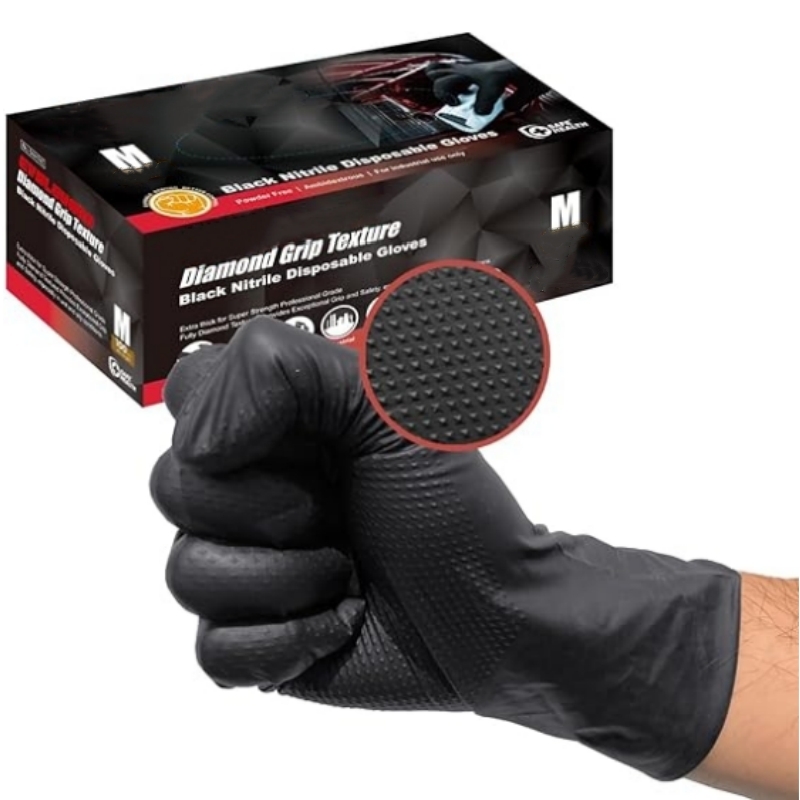 Garden Gloves - Guantes de Nitrilo Negros Resistentes de