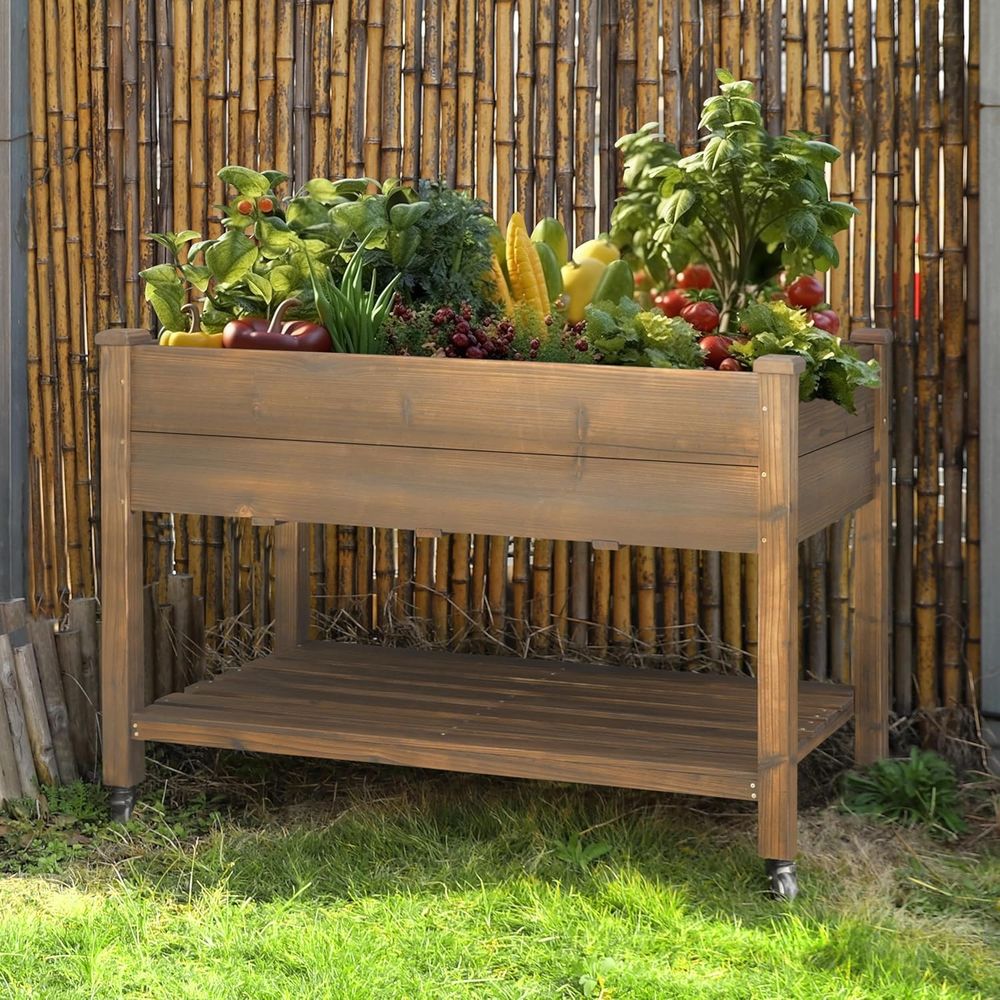 Raised Garden Bed - Jardinera Elevada Grande de 48x24x33 Pulgadas
