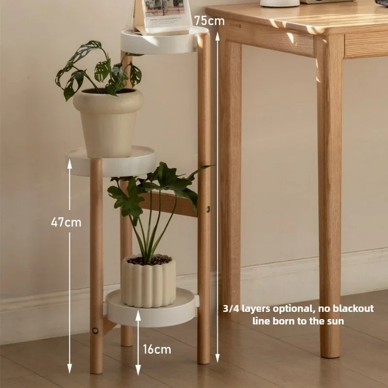 Indoor Herb Garden - Soporte para plantas escalonado de madera
