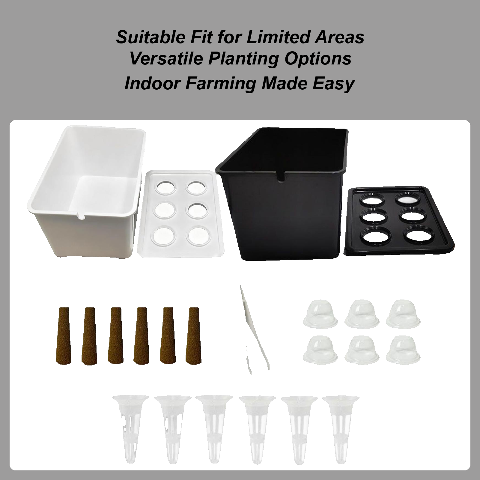Hydroponic Kit - Kit de plantación hidropónica, equipo apto