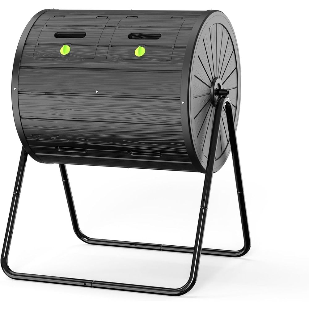 Compost Bin - Compostador giratorio de doble cámara para