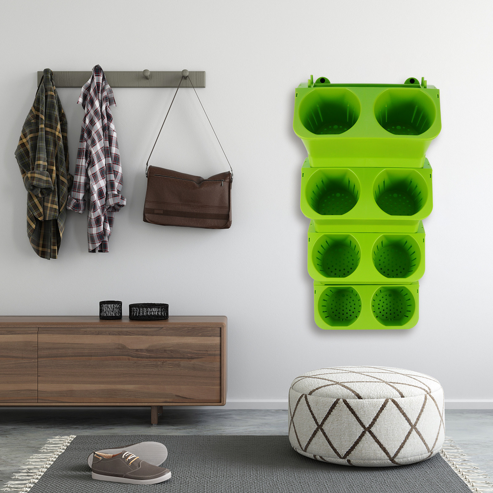 Juego de 4 Macetas Verticales  - Self Watering Planter reseña y precio