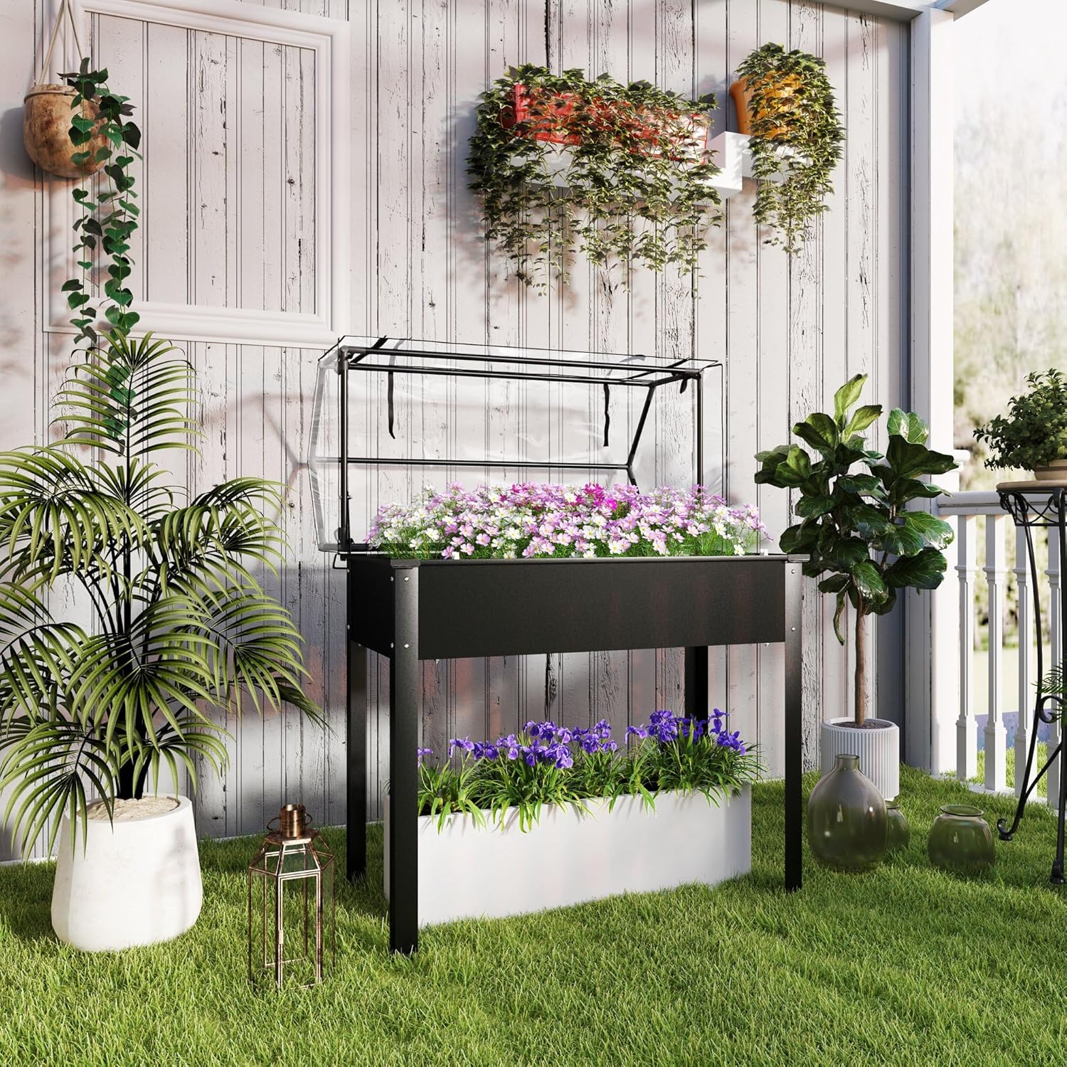 Jardinera Elevada Negra para U - Raised Garden Bed reseña y precio
