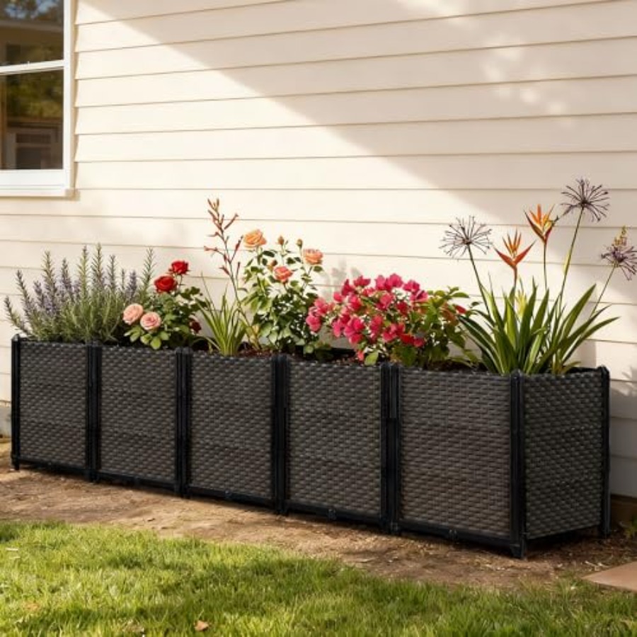 Jardinera elevada de exterior  - Self Watering Planter reseña y precio