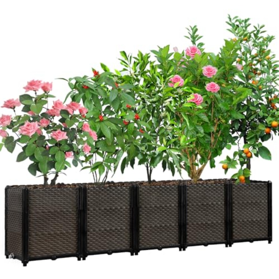Jardinera elevada de exterior  - Self Watering Planter reseña y precio