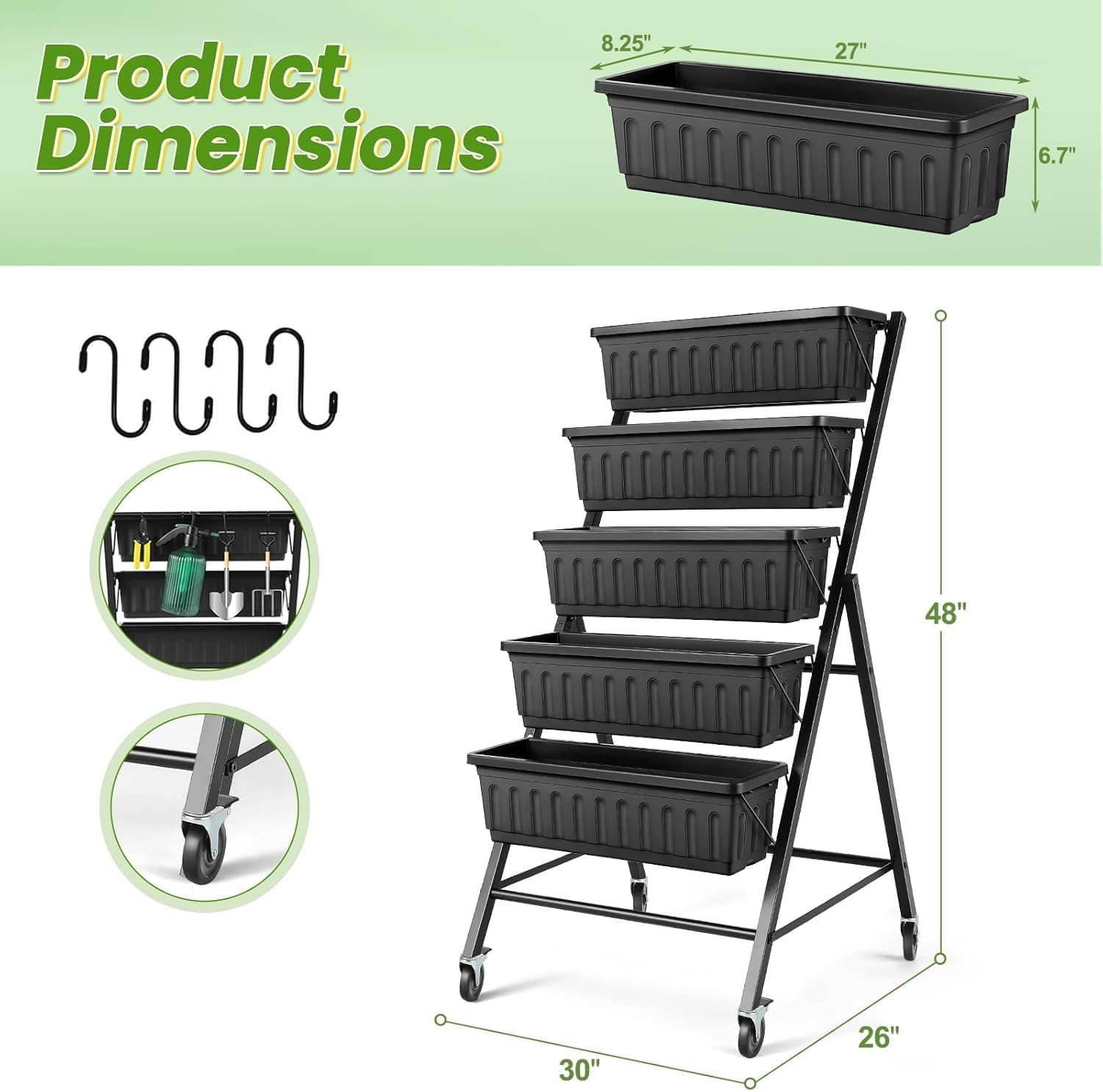 Jardinera vertical elevada con - Indoor Herb Garden reseña y precio