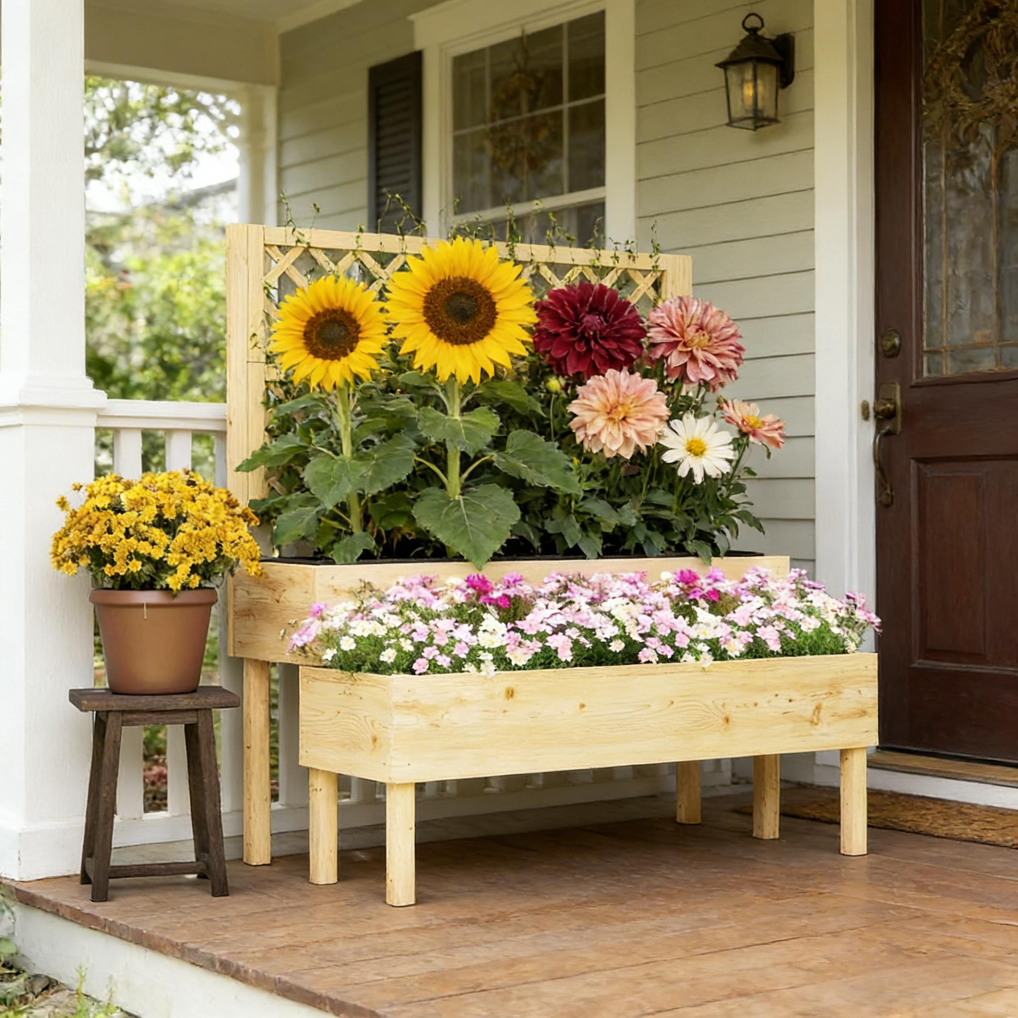 Jardinera Elevada para Patio,  - Raised Garden Bed reseña y precio