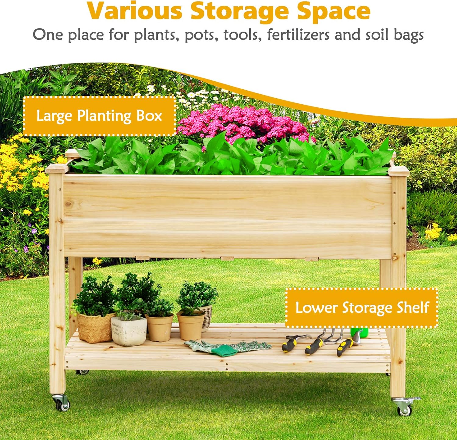 Jardinera Elevada de Madera co - Raised Garden Bed reseña y precio