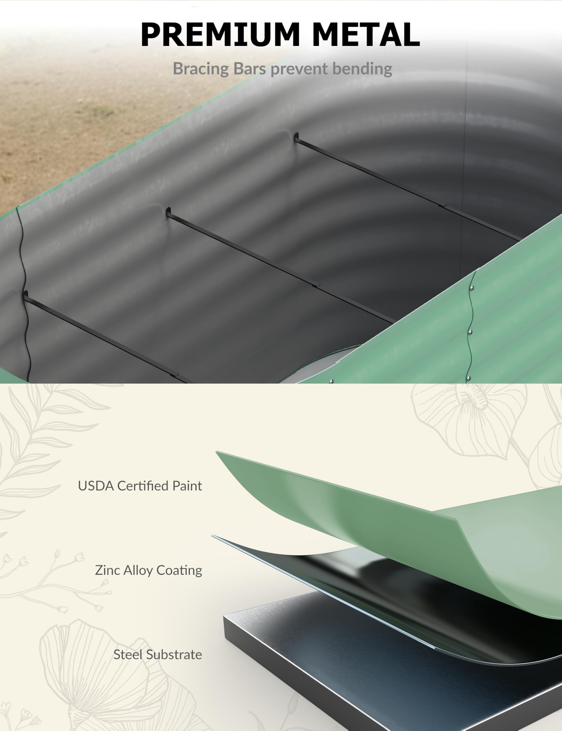 Jardinera Elevada Galvanizada  - Raised Garden Bed reseña y precio