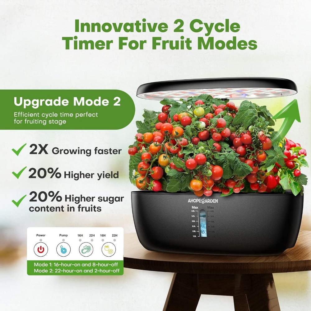 Jardín Hidropónico de 12 Macet - Hydroponic Kit reseña y precio