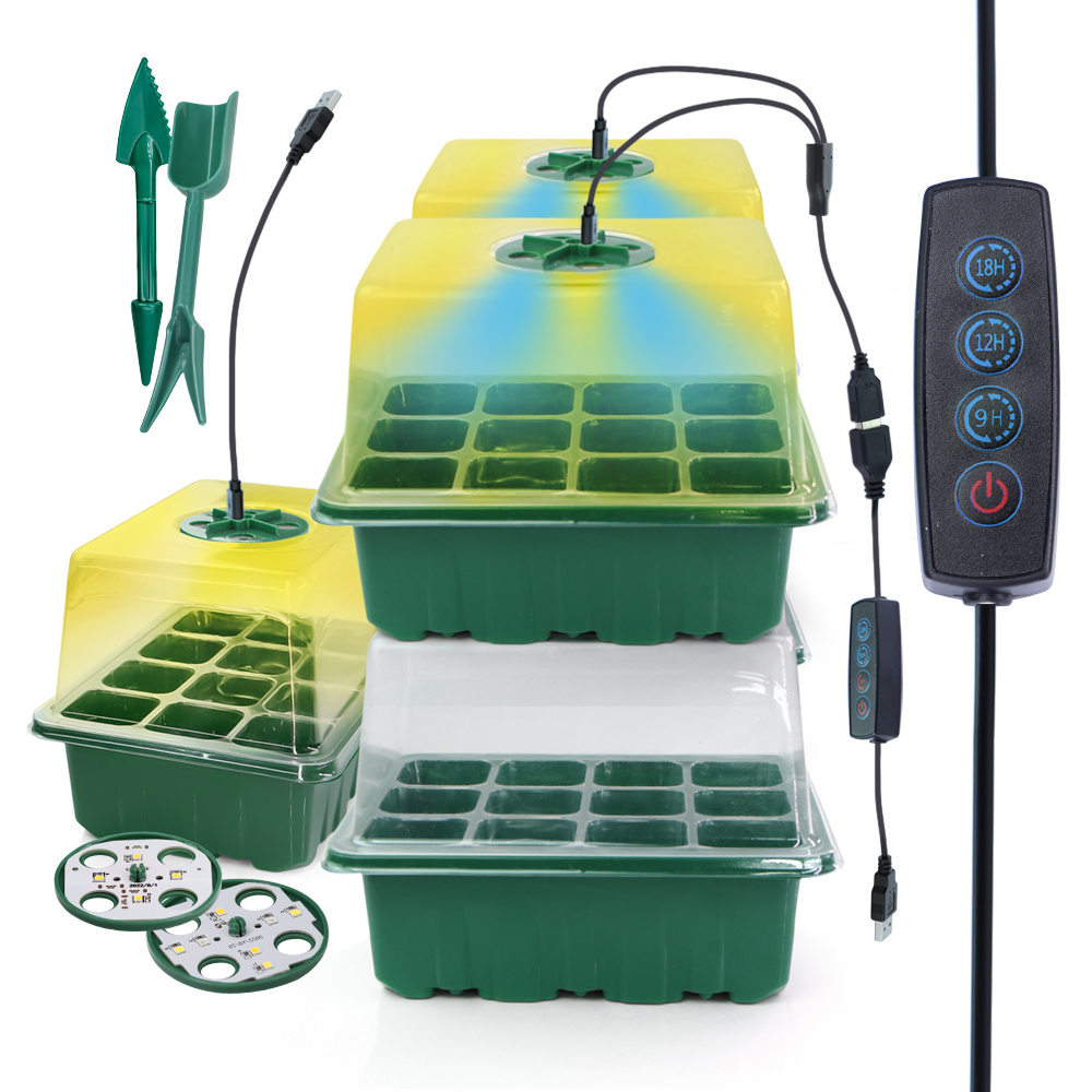 Macetas LED para vivero con lu - Seed Starter Tray reseña y precio