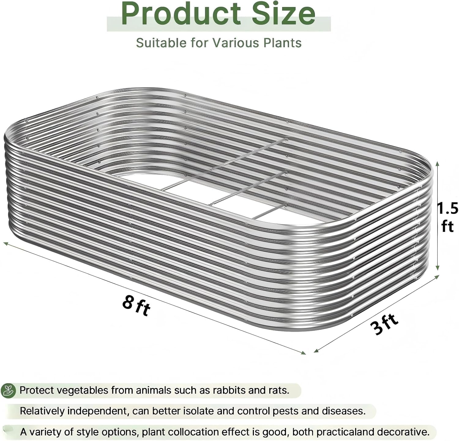 Jardinería al Aire Libre con 2 - Raised Garden Bed reseña y precio