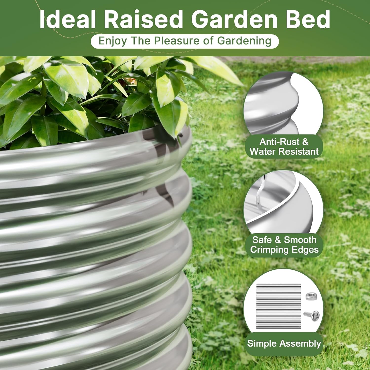 Jardinería al Aire Libre con 2 - Raised Garden Bed reseña y precio
