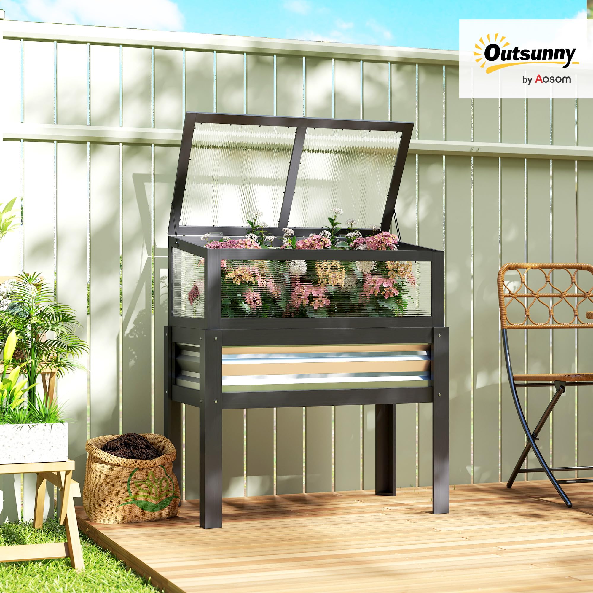Cama de jardín elevada de made - Raised Garden Bed reseña y precio