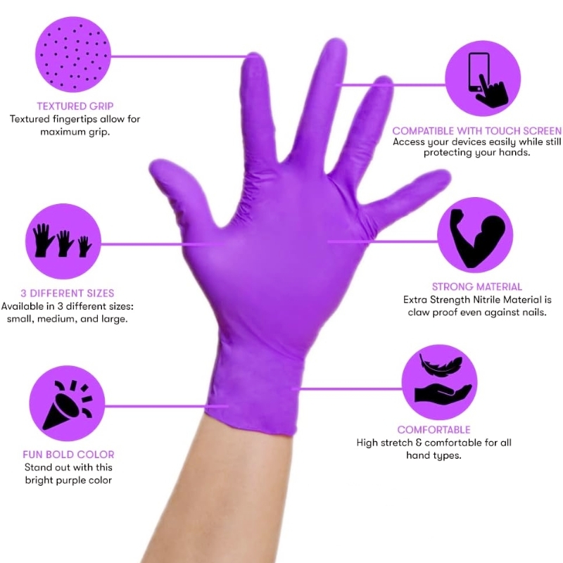 50/100 Uds guantes de nitrilo  - Garden Gloves reseña y precio